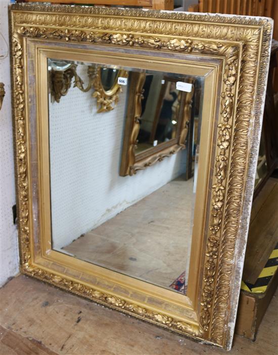 Large gilt frame mirror